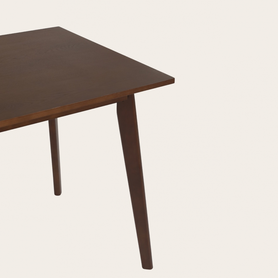 Eettafel 'Nordisk' 180x70cm - Walnoot