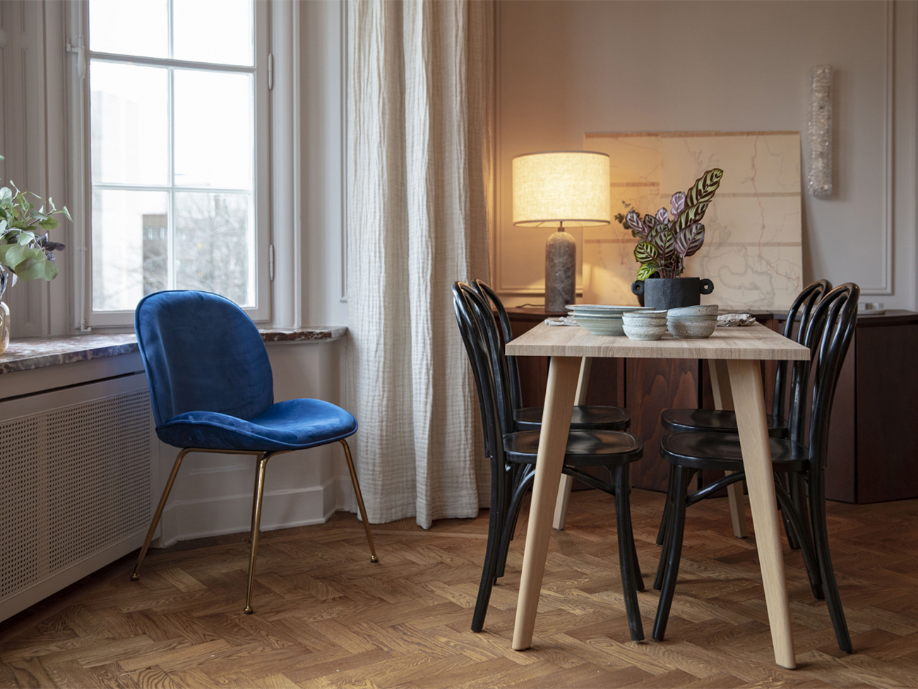 Eettafel 'Nordisk' 120x70cm - Eik