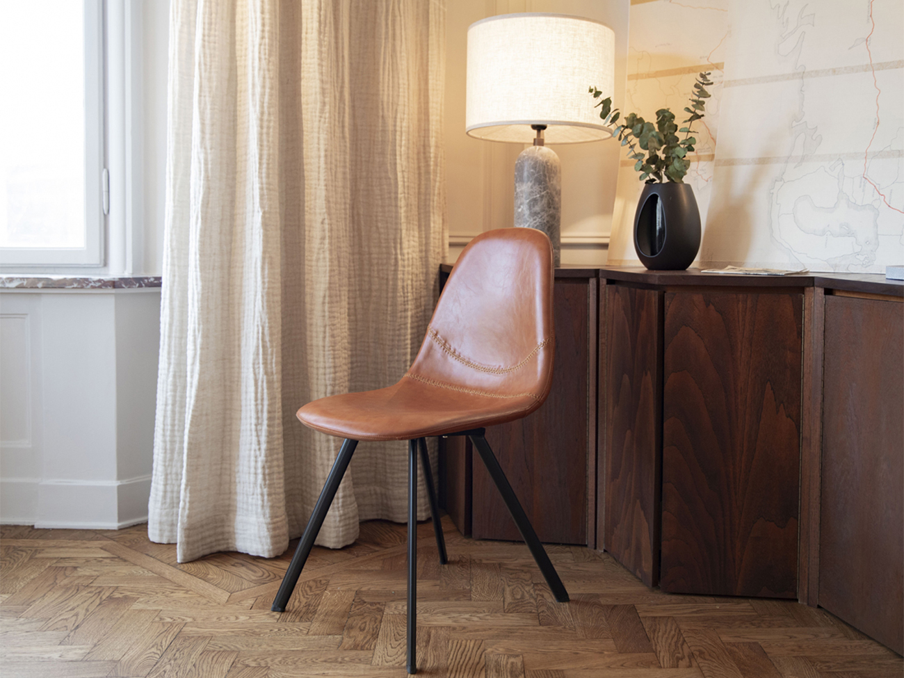 Stoel 'Carrie' - Cognac