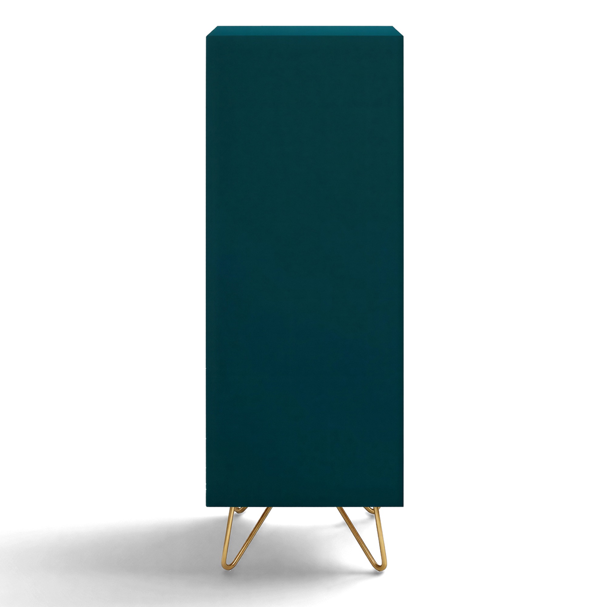Dressoir 'Elle' 45x110 - Turquoise/Messing