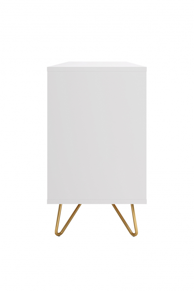 Dressoir 'Elle' - Wit/Messing