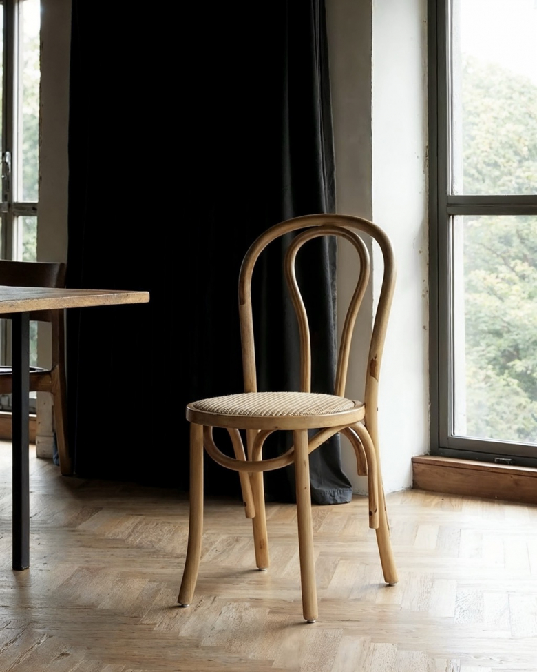 Stoel 'Bistro' - Riet/Natuurlijk
