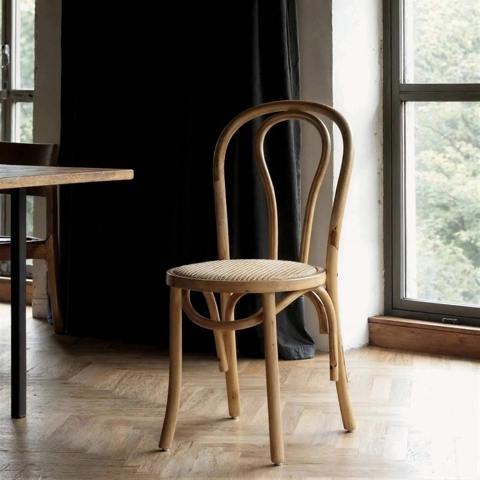 Stoel 'Bistro' - Riet/Natuurlijk