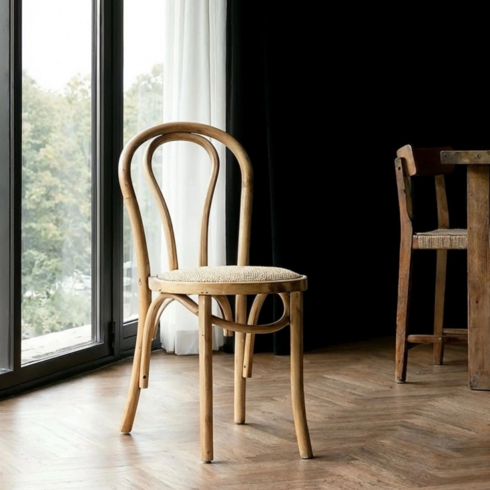 Stoel 'Bistro' - Riet/Natuurlijk