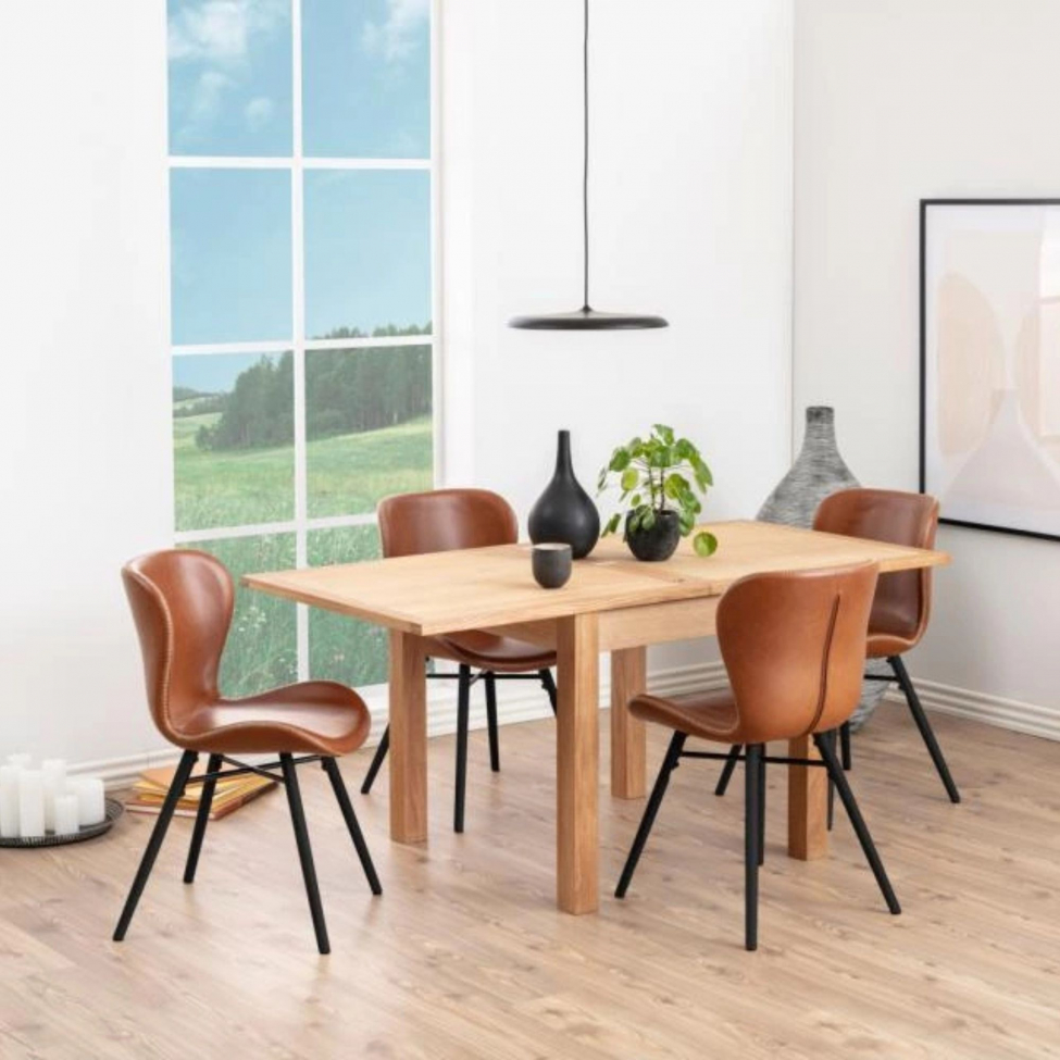 Stoel 'Böda' - Zwart/Bruin