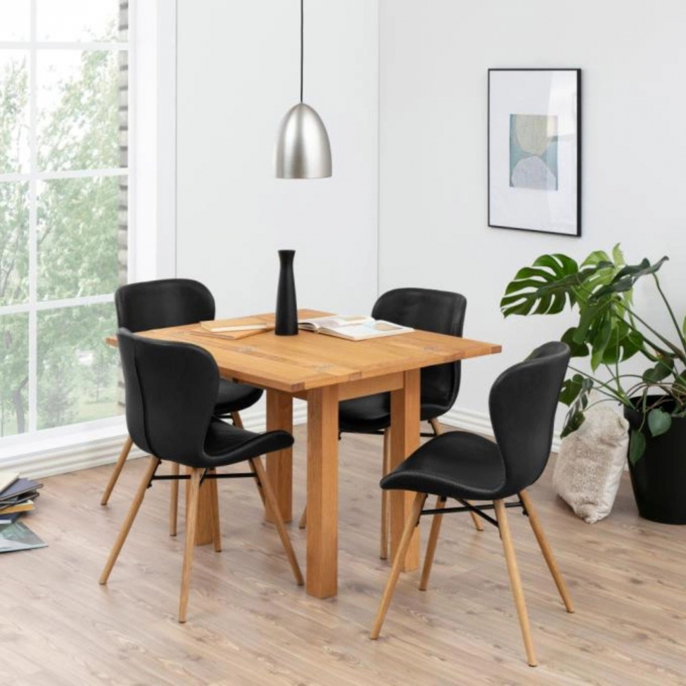 Stoel 'B&ouml;da' - Natuur/Zwart