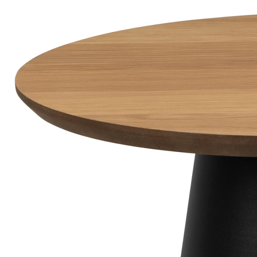 Salontafel 'Soli' 45cm - Natuur/Zwart