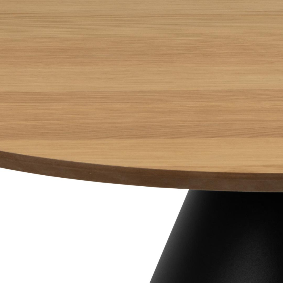 Salontafel 'Soli' 85cm - Natuur/Zwart