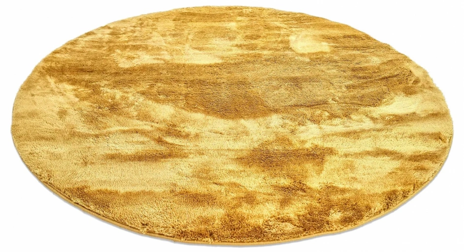 Rond vloerkleed 'Aranga Super Soft' - Oranje