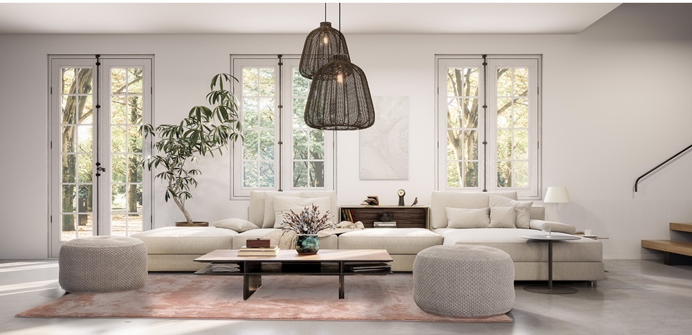 Hoogpolig vloerkleed 'Aranga Super Soft Fur' - Roze