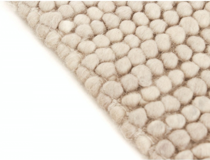 Rond tapijt 'Avafors' - Beige