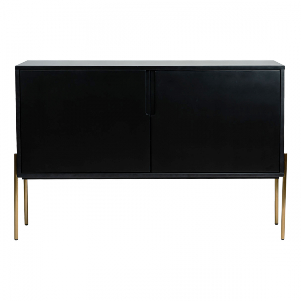 Dressoir 'Frölunda' - Zwart/Goud