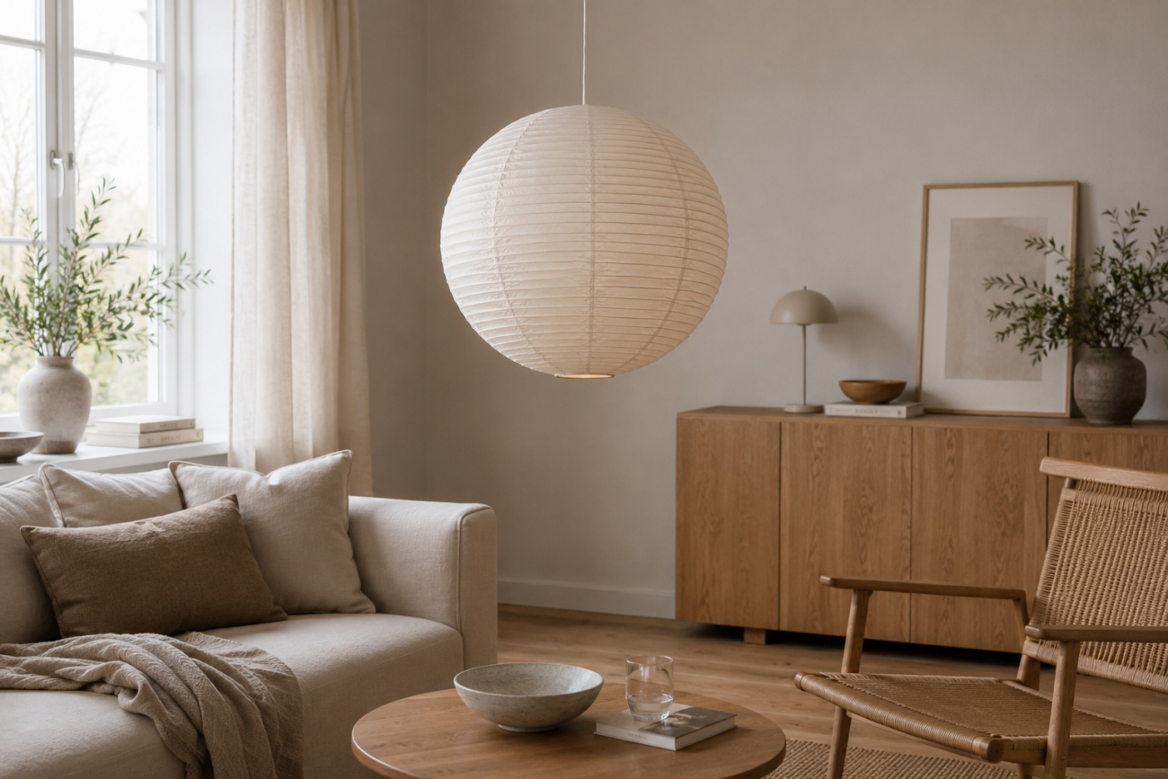 Rislamp 'Lycka' - Wit 30cm