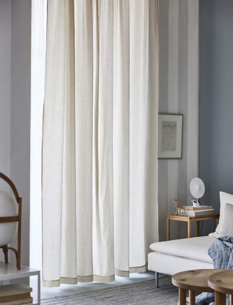 Gordijn 'Sunrise' 280x290 - Beige