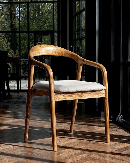 Armstoel 'Aspa' - Natuur/beige