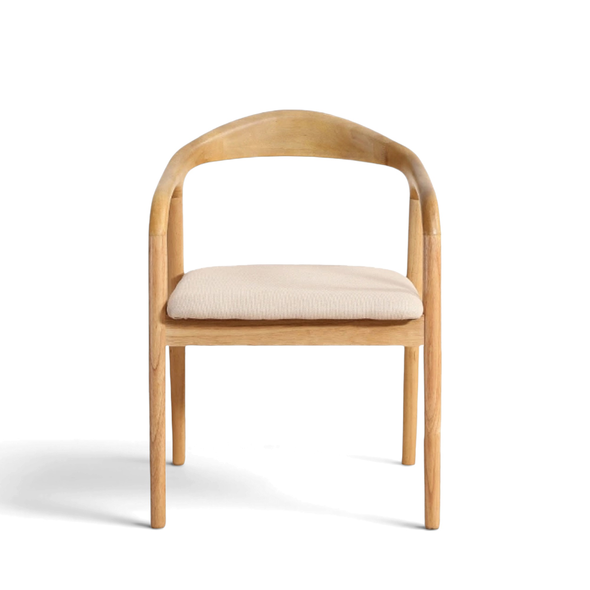 Armstoel 'Aspa' - Natuur/beige