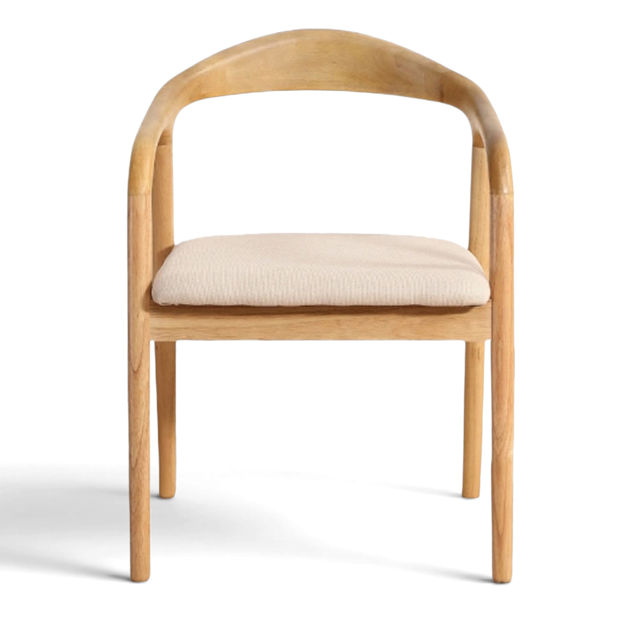 Armstoel 'Aspa' - Natuur/beige