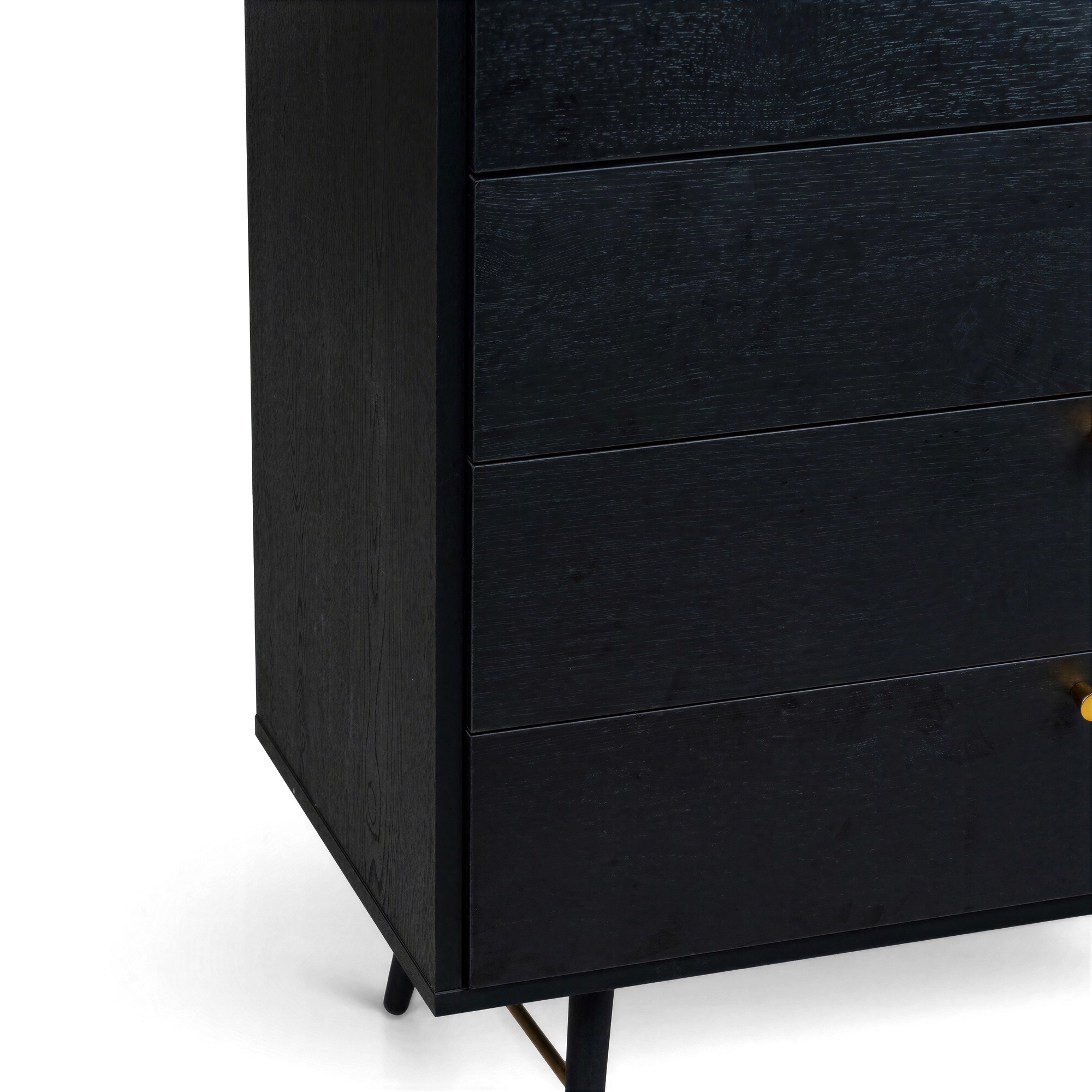 Dressoir 'Lux' - Zwart/Messing