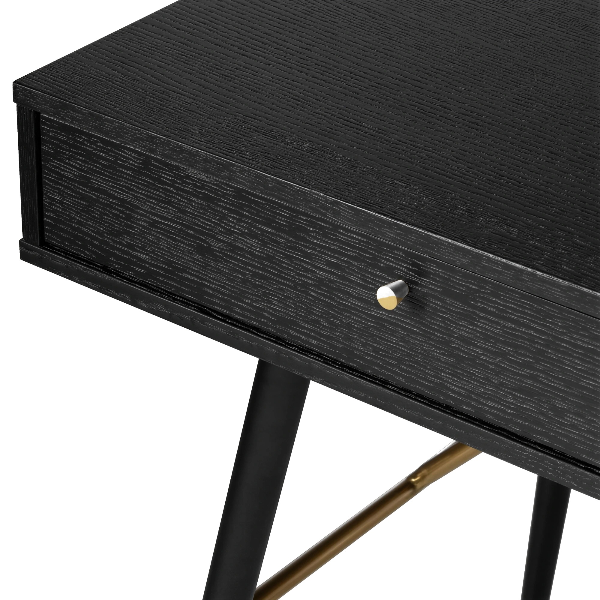 Bureau 'Lux' - Zwart/Messing
