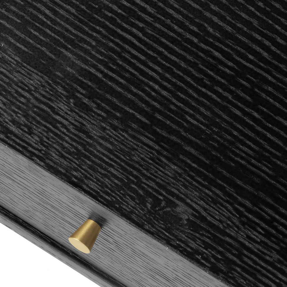 Bureau 'Lux' - Zwart/Messing