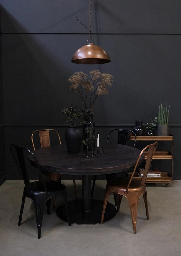 Eettafel 'Jack' Ronde 140cm - Zwart