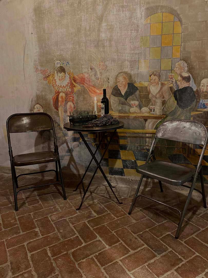Café tafel 'Bella' - Bruin
