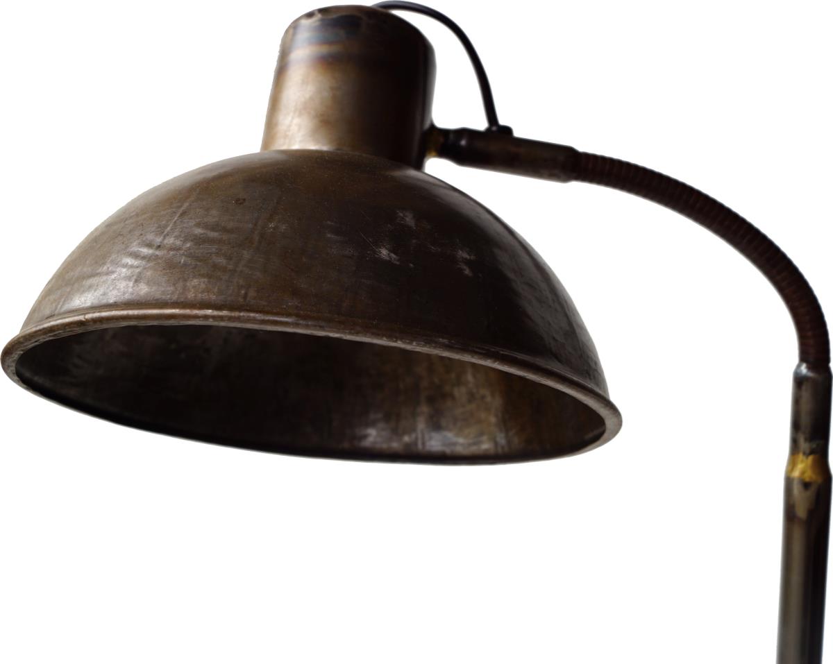 Vloerlamp 'Walentin' - IJzer/Bruin