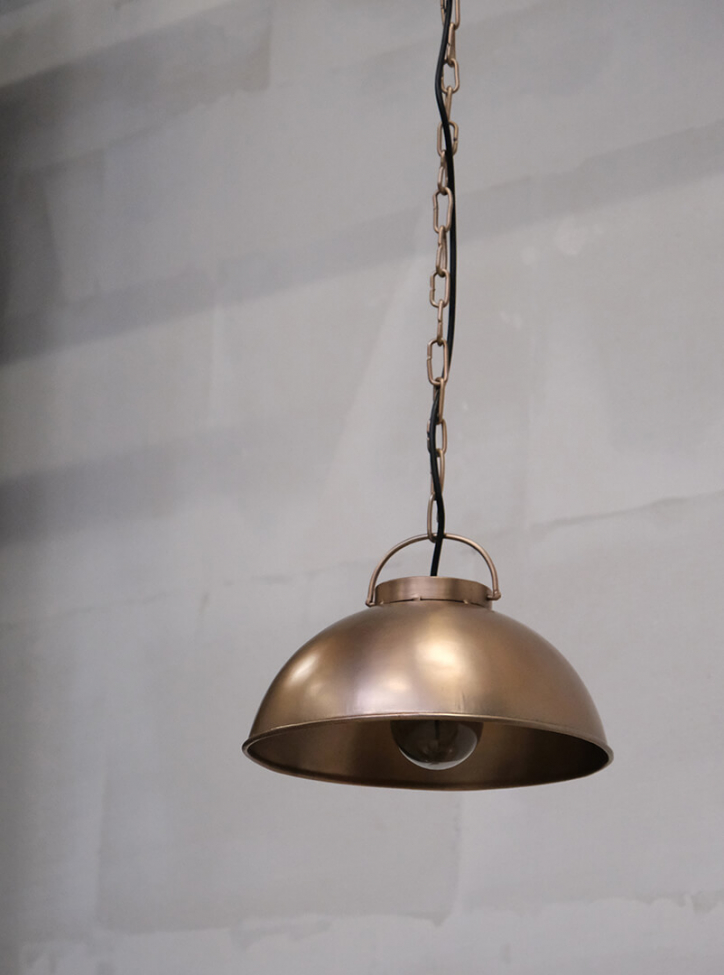 Plafondlamp 'Thormann' - Mat koper
