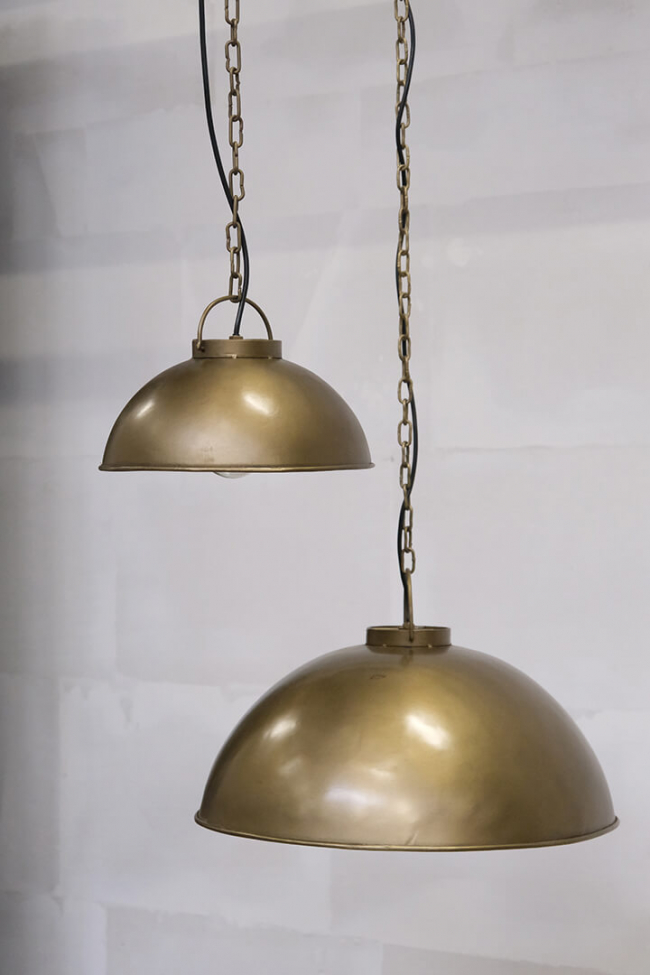 Plafondlamp 'Thormann' - Antiek messing