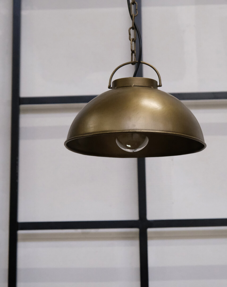 Plafondlamp 'Thormann' - Antiek messing