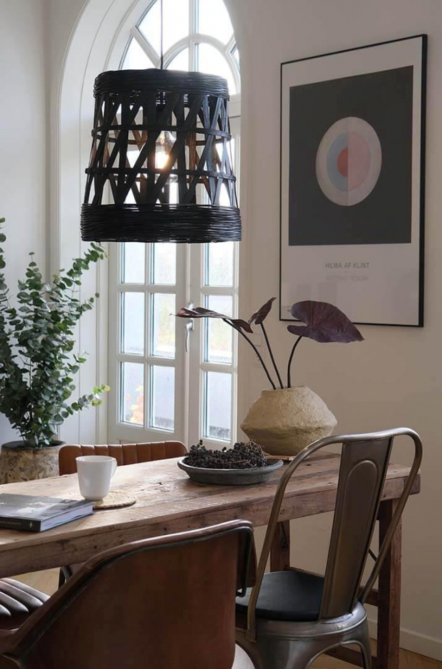 Plafondlamp 'Tulda' - Zwart
