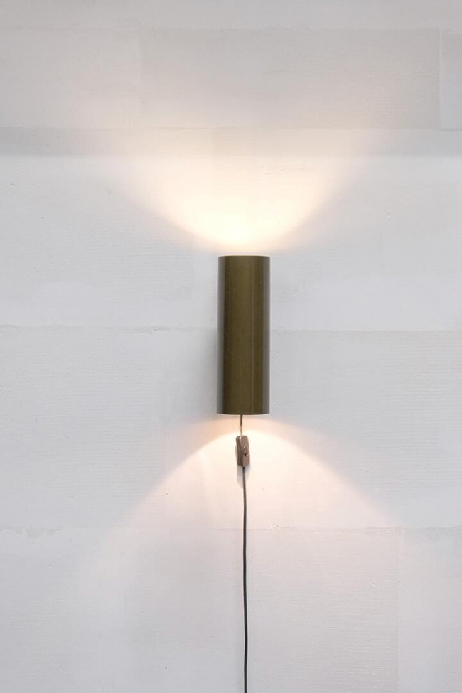 Wandlamp 'Jonah' - Antiek Messing