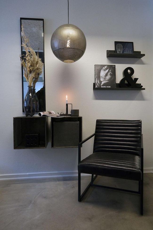Lounge stoel 'Tender' - Zwart