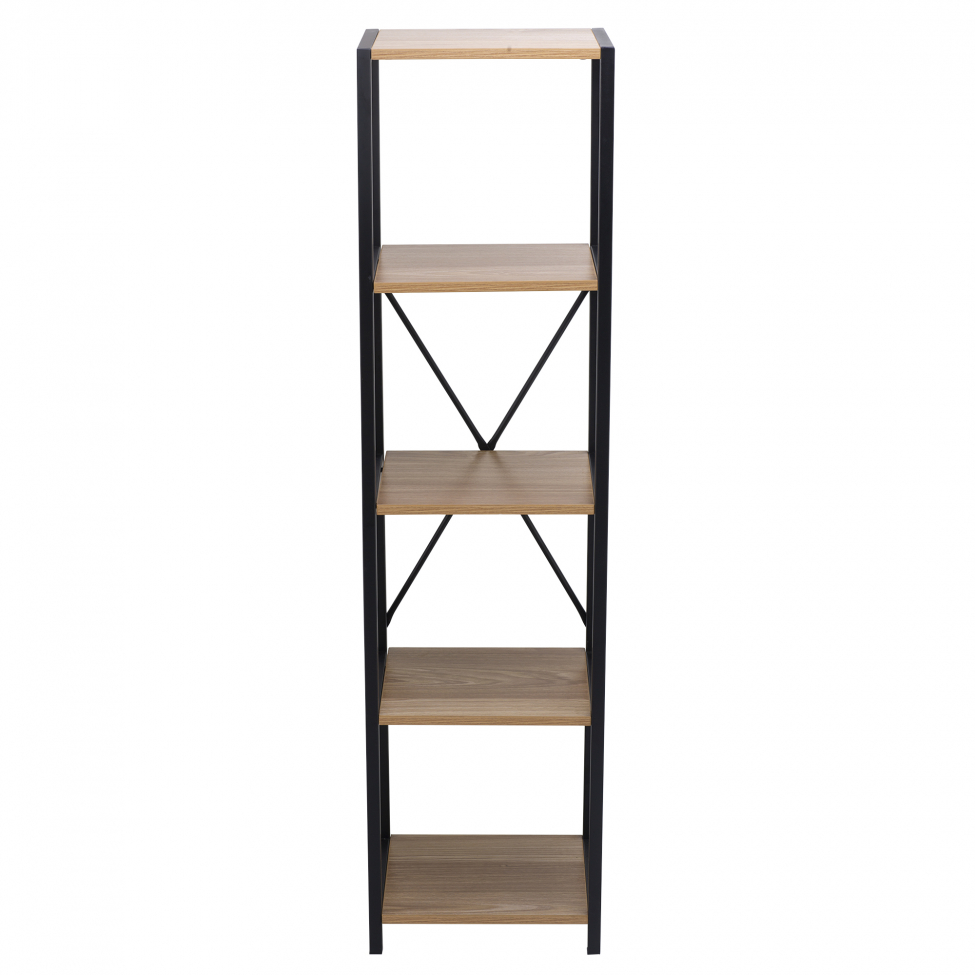 Plank 'Fem' - Zwart/Hout