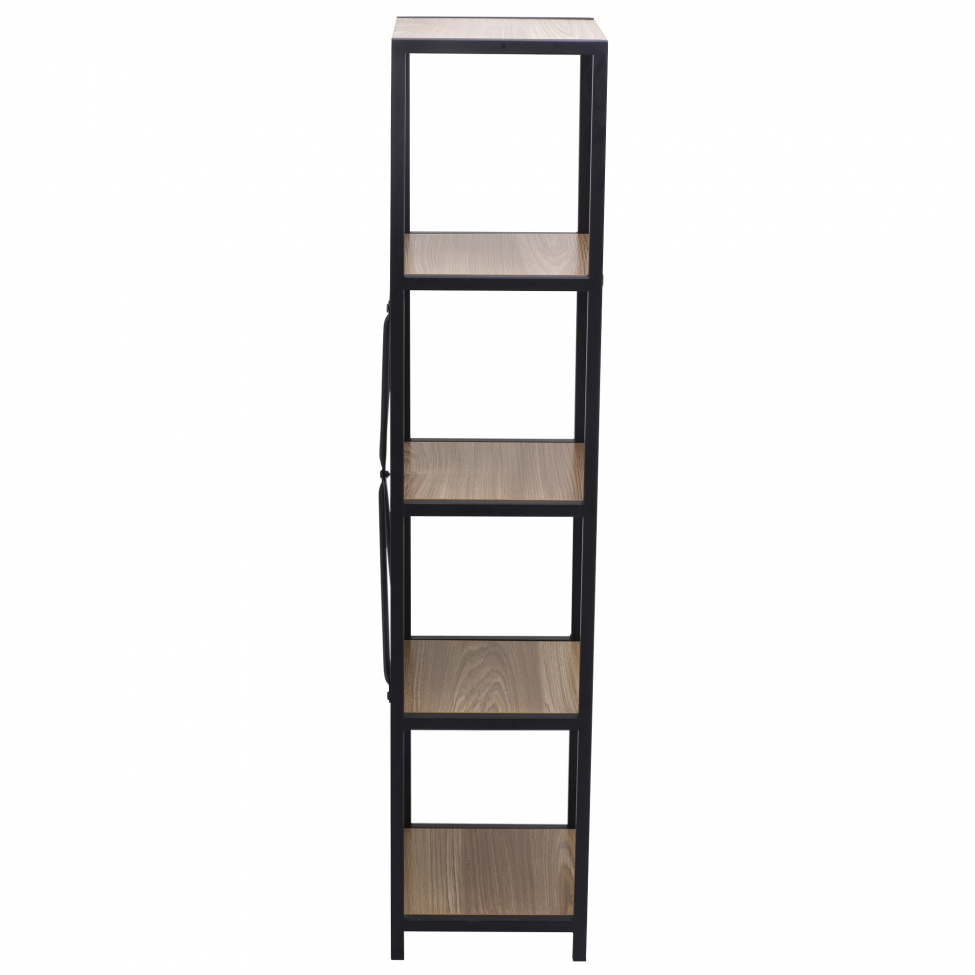 Plank 'Fem' - Zwart/Hout
