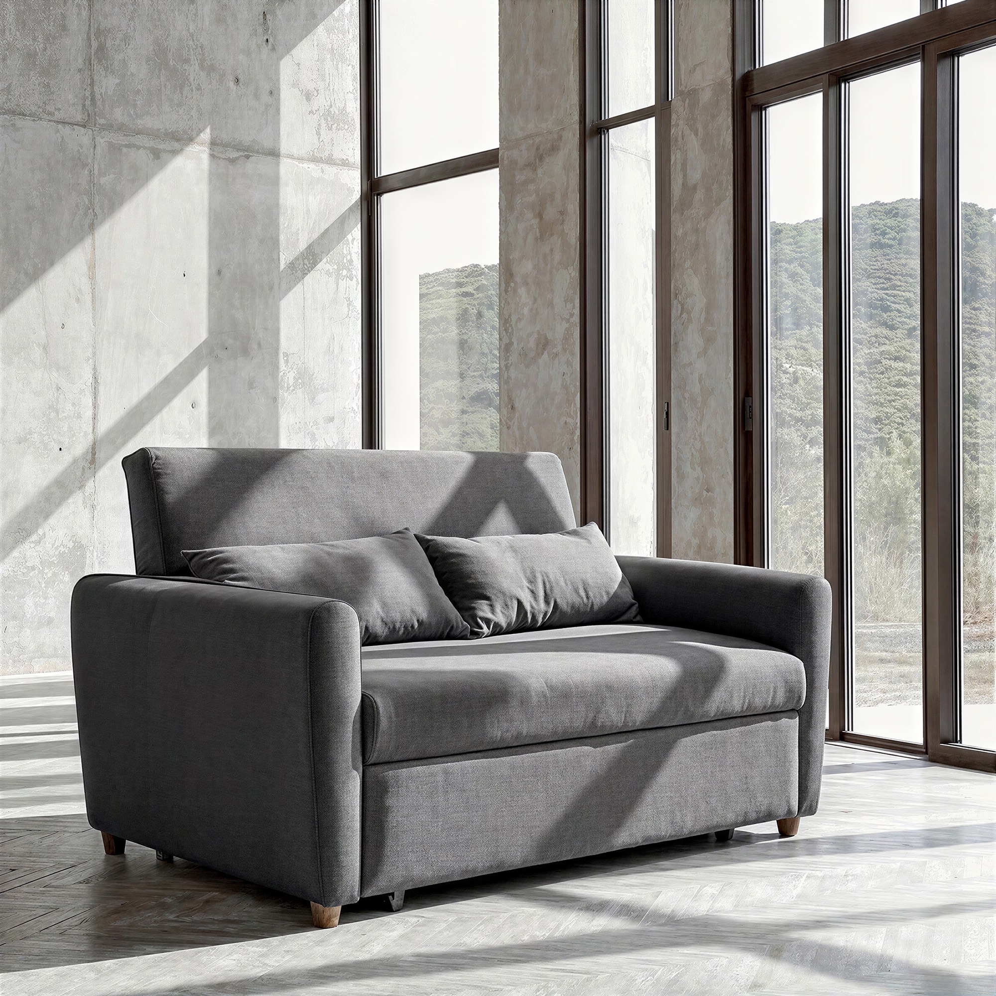 Slaapfauteuil 'San Francisco' - Donkergrijs
