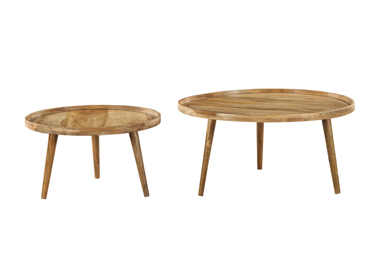 Salontafel 'Manarola' 2 delen - Bruin