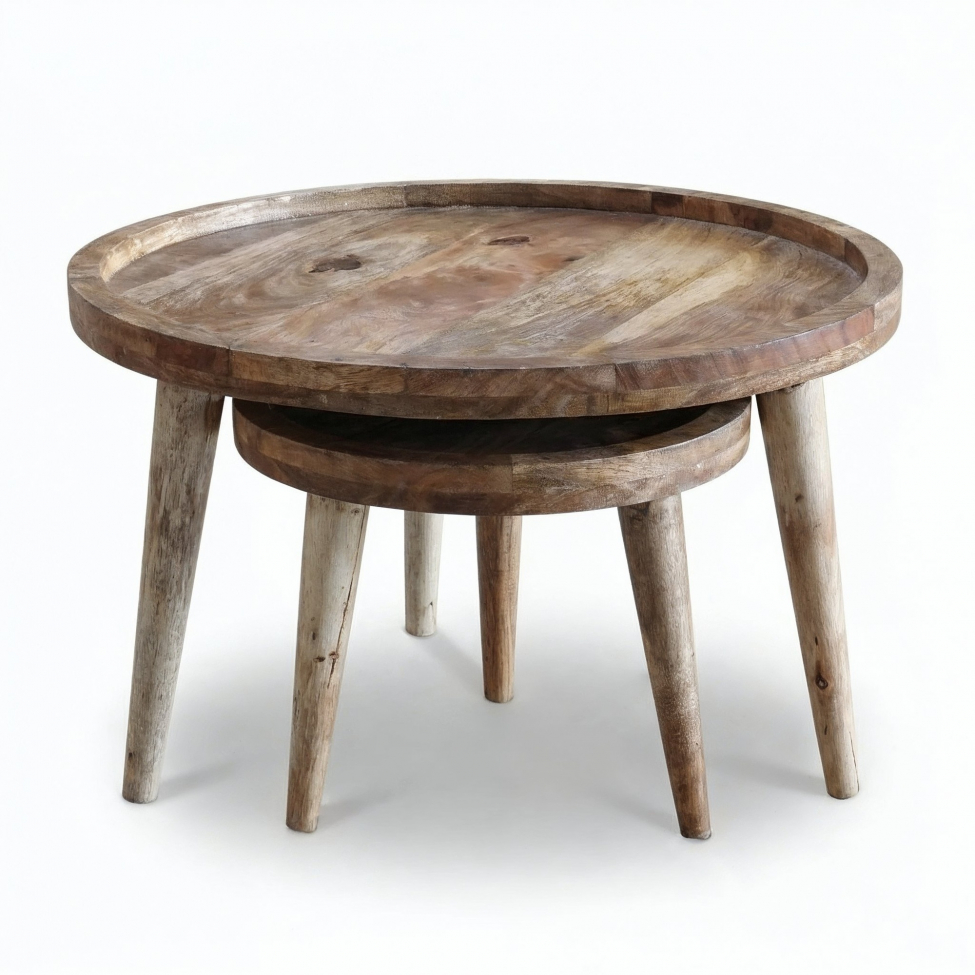 Salontafel 'Manarola' 2 delen - Bruin