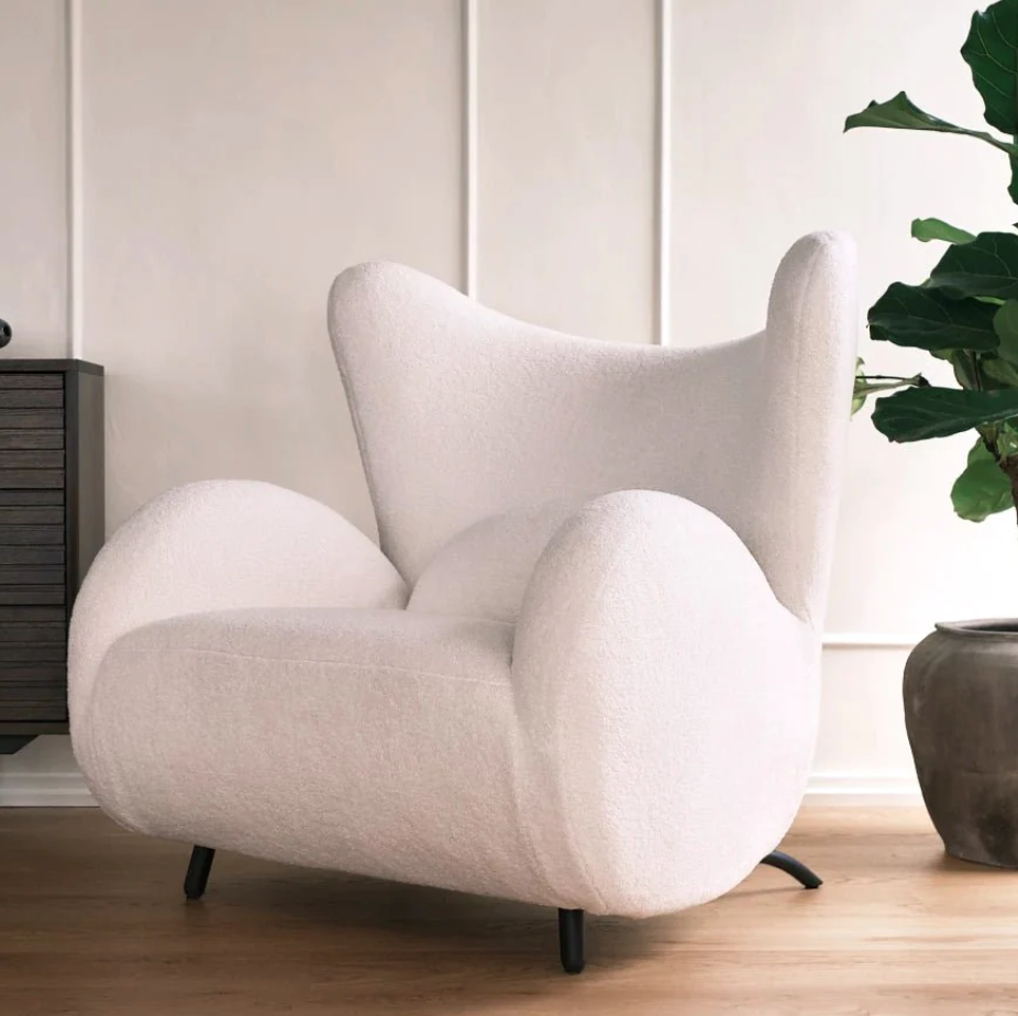 Fauteuil 'Big Buffalo' - Wit