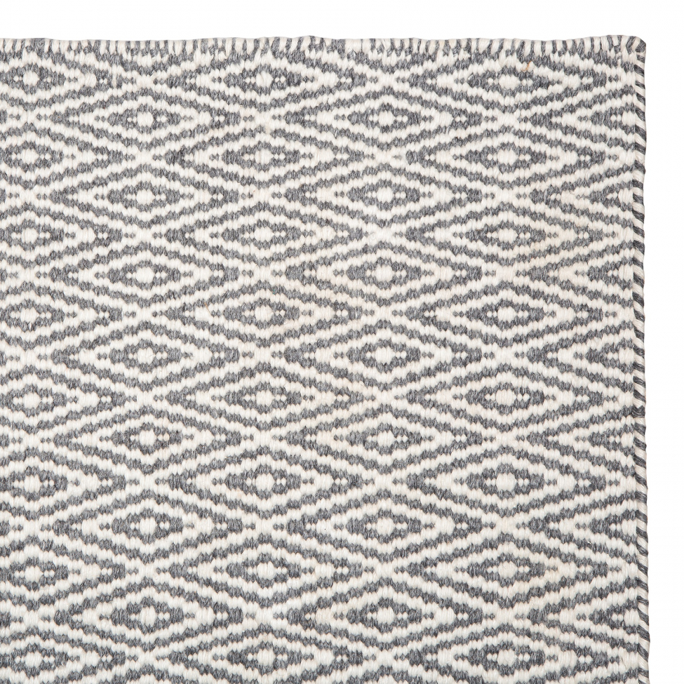 Vloerkleed 'Cozy Luxury' 60x90cm - Grijs/Wit