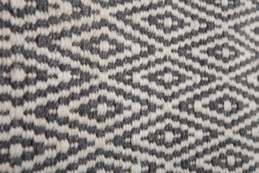 Vloerkleed 'Cozy Luxury' 90x200cm - Grijs/Wit