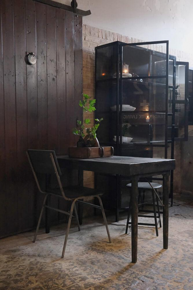 Eettafel Antiek Vintage - Zwart