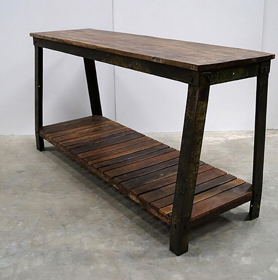 Rustieke houten tafel 'Rama' - Hout
