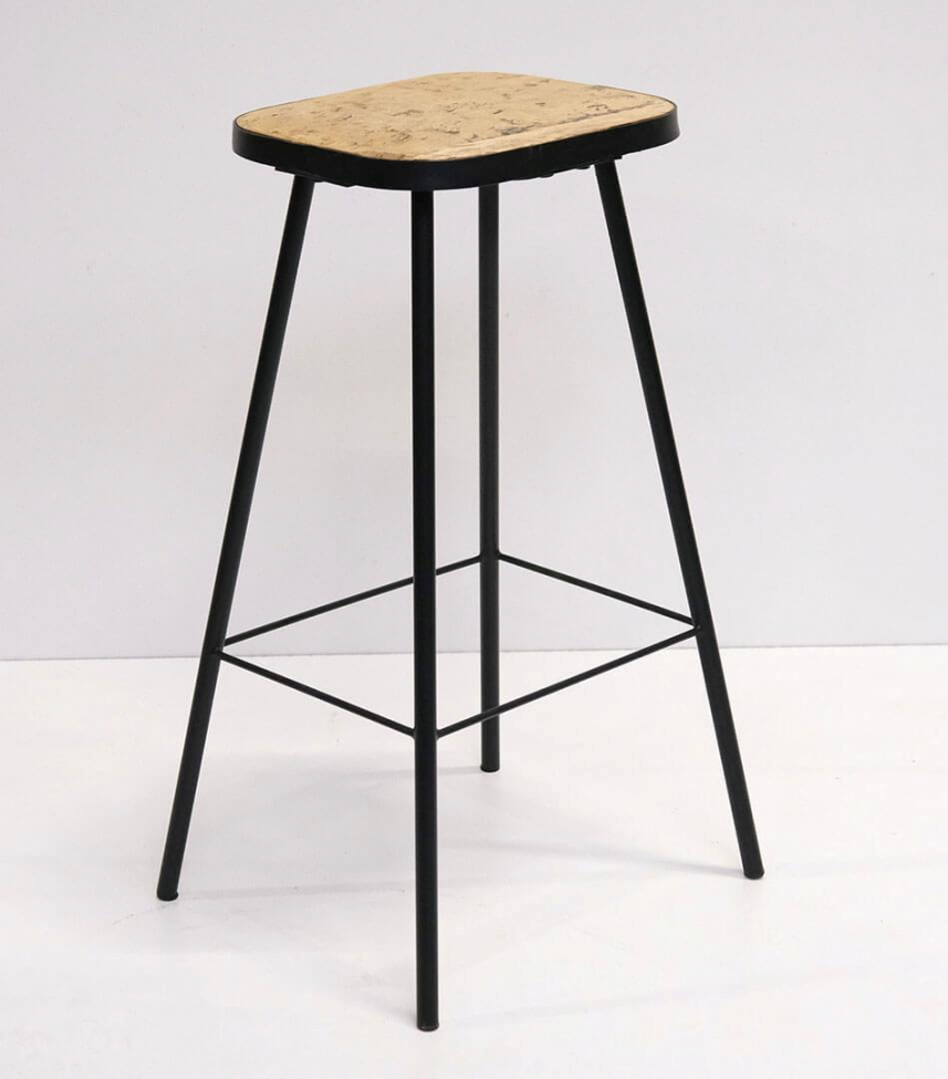 Barstoel Vintage - Gerecycled hout