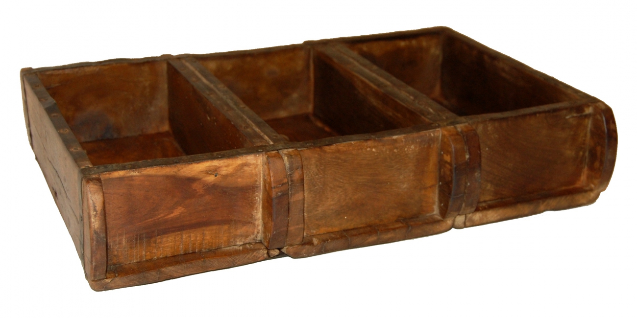 Doos Vintage 3 vakken - Hout