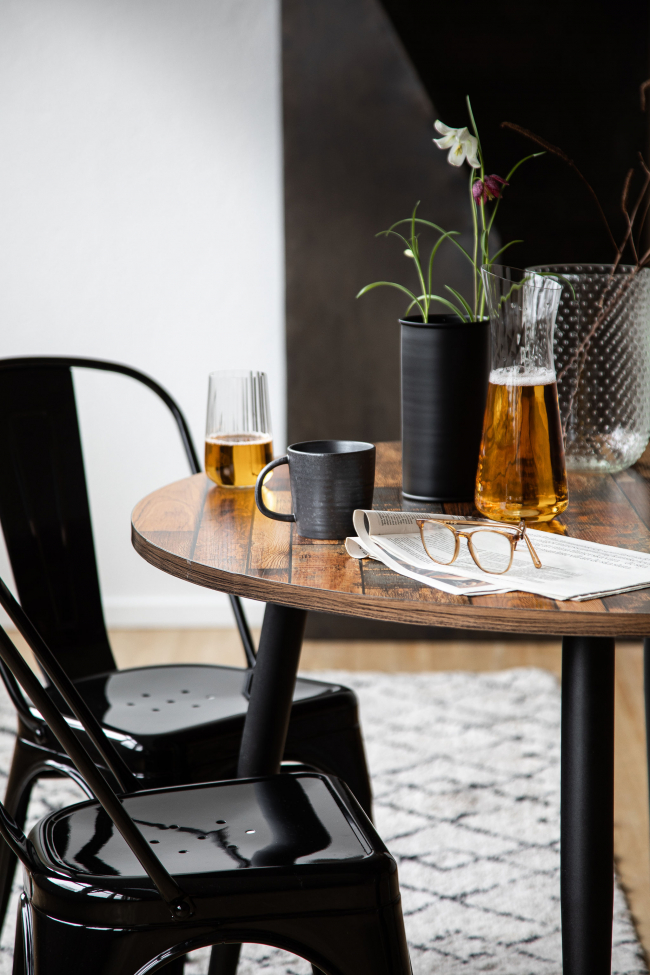 Stoel 'Montmartre' - Zwart gelakt
