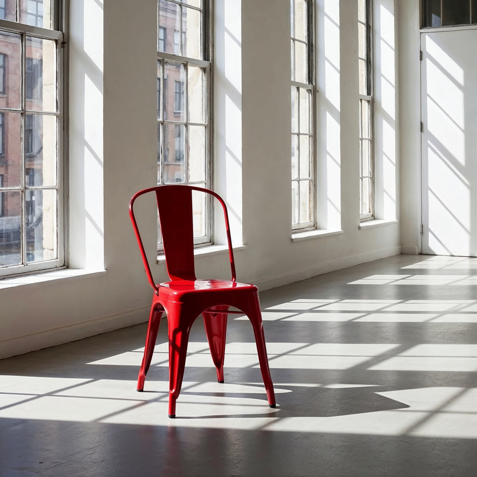 Stoel 'Montmartre' - Rood gelakt