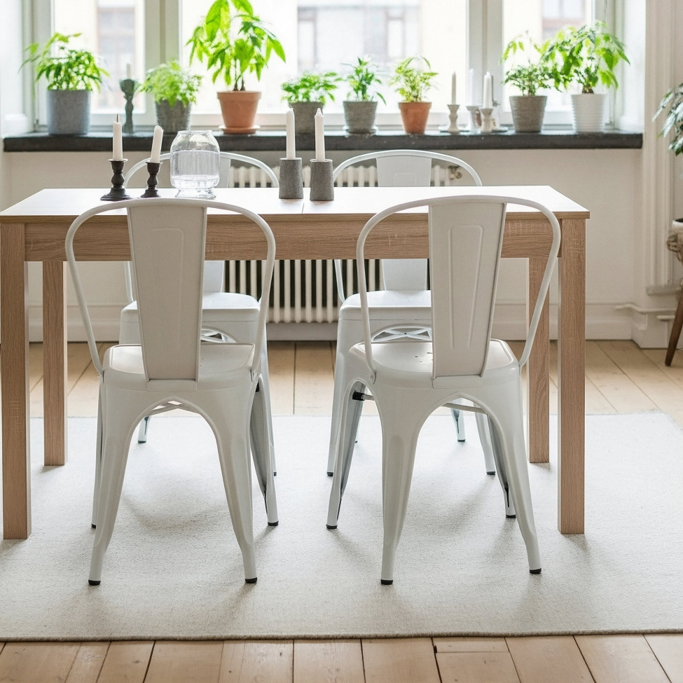 Stoel 'Montmartre' - Wit gelakt