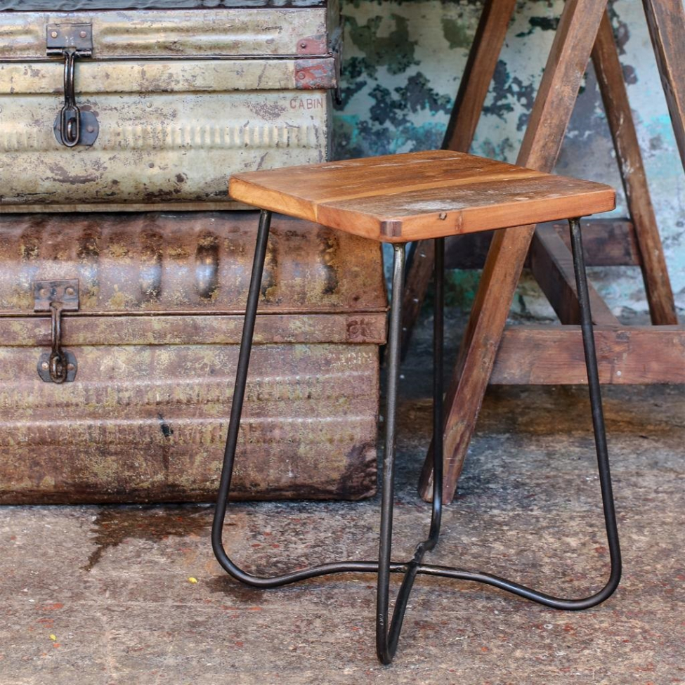 Kruk 'Industrial' 46cm - Hout