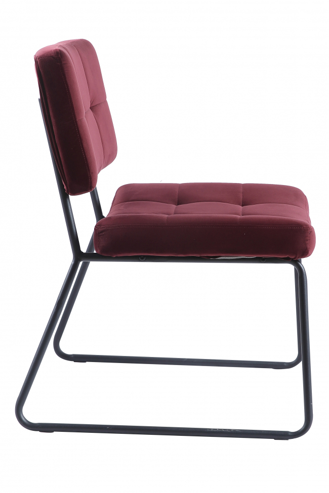 Fauteuil 'Kelly' - Bordeau/Sammet
